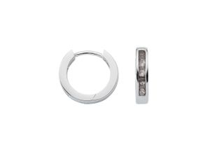 4067551397931 - Paar Ohrhänger ADELIA´S 925 Silber Ohrringe Creolen Ø 15 mm Gr Damen Silber 925 (Sterlingsilber) bunt Damen mit Zirkonia Silberschmuck für