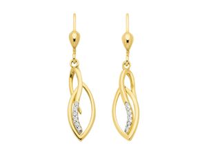 4067551400563 - Paar Ohrhänger ADELIA´S 333 Gold Ohrringe Ohrhänger Gr Damen Gelbgold 333 goldfarben (gold) Damen Ohrhänger mit Zirkonia Goldschmuck für