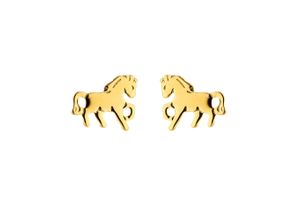 4067551402888 - Paar Ohrhänger ADELIA´S 585 Gold Ohrringe Ohrstecker Pferd Gr Damen Gelbgold 585 goldfarben (gold) Damen Ohrhänger Goldschmuck für