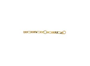 4067551429120 - Fußkette ADELIA´S 333 Gold Figaro Fußkettchen 25 cm Ø 2 mm Gr Gelbgold 333 goldfarben (gold) Damen Fußkettchen Goldschmuck für