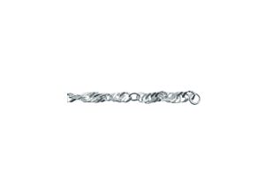 4067551438214 - Fußkette ADELIA´S 925 Silber Singapur Fußkettchen 25 cm Ø 35 mm Gr Silber 925 (Sterlingsilber) silberfarben (silber) Damen Silberschmuck für