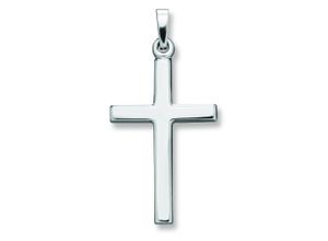 4067551505022 - Kette mit Anhänger Kreuz aus 925 Silber Halsketten Gr Silber 925 (Sterlingsilber) silberfarben (silber) Damen Schmuckset - Set mit verstellbarer Halskette