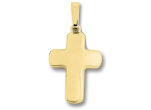 4067551506074 - Kette mit Anhänger Kreuz aus 333 Gelbgold Halsketten Gr Gelbgold 333 goldfarben (gold) Damen Ketten mit Anhänger Schmuckset - Set verstellbarer Halskette