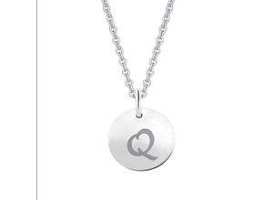 4067551507163 - Kette mit Anhänger Buchstabe Q Buchstaben aus 333 Weißgold Ø 110 mm Halsketten Gr Weißgold 333 silberfarben (silber) Damen Ketten mit Anhänger Schmuckset - Set verstellbarer Halskette
