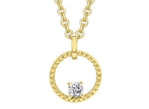 4067551511313 - Kette mit Anhänger Zirkonia aus 333 Gelbgold Halsketten Gr Gelbgold 333 goldfarben (gold) Damen Ketten mit Anhänger Schmuckset - Set verstellbarer Halskette