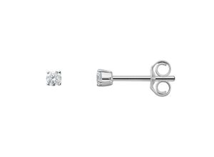 4067551574110 - Paar Ohrhänger 010 ct Diamant Brillant Ohrringe Ohrstecker aus 585 Weißgold Gr Damen 010 ct Weißgold 585-Diamanten silberfarben (silber) Damen Ohrhänger Gold Schmuck