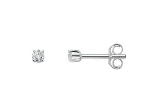 4067551574165 - Paar Ohrhänger 015 ct Diamant Brillant Ohrringe Ohrstecker aus 585 Weißgold Gr Damen 015 ct Weißgold 585-Diamanten silberfarben (silber) Damen Ohrhänger Gold Schmuck