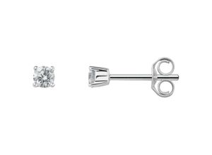 4067551574219 - Paar Ohrstecker 020 ct Diamant Brillant Ohrringe aus 585 Weißgold Gr Damen 020 ct Weißgold 585-Diamanten silberfarben (silber) Damen Ohrstecker Gold Schmuck