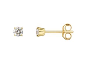 4067551574240 - Paar Ohrstecker 025 ct Diamant Brillant Ohrringe aus 585 Gelbgold Gr Damen 025 ct Diamanten goldfarben (gold) Damen Ohrstecker Gold Schmuck