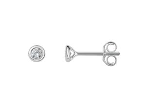 4067551574516 - Paar Ohrstecker Ohrringe Gr Damen 012 ct Weißgold 750-Diamanten silberfarben (silber) Damen Ohrstecker Gold Schmuck Zarge