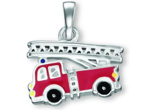 4067551586526 - Kette mit Anhänger Feuerwehr aus 925 Silber Halsketten Gr Silber 925 (Sterlingsilber) silberfarben (silber) Damen Schmuckset - Set mit verstellbarer Halskette