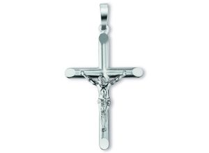 4067551586632 - Kette mit Anhänger Kreuz aus 925 Silber Halsketten Gr Silber 925 (Sterlingsilber) silberfarben (silber) Damen Schmuckset - Set mit verstellbarer Halskette