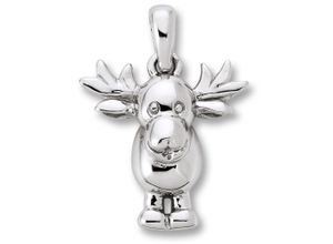 4067551586861 - Kette mit Anhänger Elch aus 925 Silber Halsketten Gr Silber 925 (Sterlingsilber) silberfarben (silber) Damen Schmuckset - Set mit verstellbarer Halskette 4067551586861 - Kette mit Anhänger Elch aus 925 Silber Halsketten Gr Silber 925 (Sterlingsilber) silberfarben (silber) Damen Schmuckset - Set mit verstellbarer Halskette