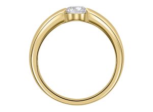 4067551761046 - Diamantring 008 ct Diamant Brillant Spannfassung Ring aus 585 Gelbgold Fingerringe Gr 48 Gelbgold 585-Diamanten goldfarben (gold) Damen Diamantringe Gold Schmuck Spannfassung