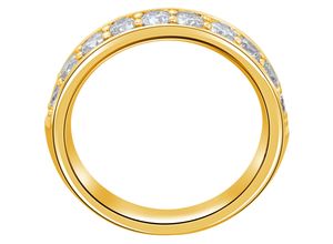 4067551763088 - Diamantring 015 ct Diamant Brillant Memoire Ring aus 585 Gelbgold Fingerringe Gr 52 Gelbgold 585-Diamanten goldfarben (gold) Damen Diamantringe Gold Schmuck Memoire