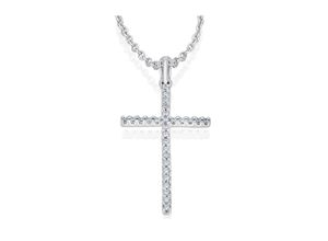 4067551815695 - Ketten-Anhänger 010 ct Diamant Brillant Anhänger aus 585 Weißgold Schmuckanhänger Gr 010 ct mit Diamant Weißgold 585-Diamanten silberfarben (silber) Damen Anhänger Gold Schmuck