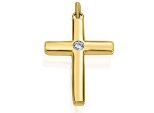 4067551815749 - Ketten-Anhänger 005 ct Diamant Brillant Anhänger aus 585 Weißgold Schmuckanhänger Gr 005 ct mit Diamant Weißgold 585-Diamanten silberfarben (silber) Damen Anhänger Gold Schmuck