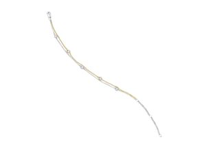 4067551816104 - Goldarmband 018 ct Diamant Brillant Armband aus 585 Gelbgold 19 cm Armbänder Gr 19 Gelbgold 585 goldfarben (gold) Damen Armbänder Gold Schmuck Rundankerkette