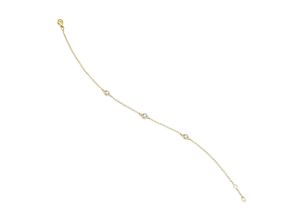 4067551816111 - Goldarmband 011 ct Diamant Brillant Armband aus 585 Gelbgold 19 cm Armbänder Gr 19 Gelbgold 585 goldfarben (gold) Damen Armbänder Gold Schmuck Rundankerkette