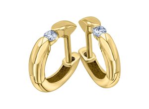 4067551816401 - Paar Creolen 020 ct Diamant Brillant Ohrringe aus 585 Gelbgold Gr Damen 020 ct mit Diamant Diamanten goldfarben (gold) Damen Creolen Gold Schmuck