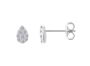 4067551816531 - Paar Ohrstecker 008 ct Diamant Brillant Ohrringe aus 585 Weißgold Gr Damen 008 ct mit Diamant Weißgold 585-Diamanten silberfarben (silber) Damen Ohrstecker Gold Schmuck