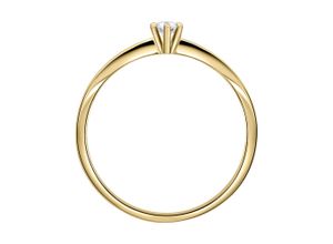 4067551817606 - Diamantring 003 ct Diamant Brillant Ring aus 585 Gelbgold Fingerringe Gr 48 mit Diamant Gelbgold 585-Diamanten goldfarben (gold) Damen Diamantringe Gold Schmuck