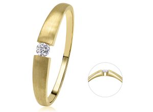 4067551819600 - Diamantring 005 ct Diamant Brillant Ring aus 585 Gelbgold Fingerringe Gr 48 mit Diamant Gelbgold 585-Diamanten goldfarben (gold) Damen Diamantringe Gold Schmuck