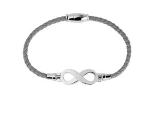 4067551852393 - Edelstahlarmband ADELIA´S Damen Armband Unendlichzeichen aus Edelstahl 18 cm Armbänder Gr 18 Edelstahl silberfarben (silber) Damen