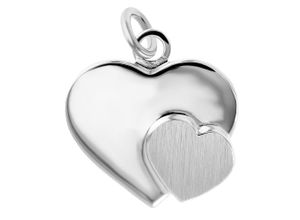 4067551852744 - Ketten-Anhänger ADELIA´S Damen Anhänger Herz aus 925 Silber Schmuckanhänger silberfarben (silber) Damen