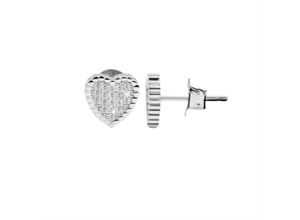 4067551852850 - Paar Ohrstecker ADELIA´S Damen Herz aus 925 Silber mit Zirkonia Ohrringe Gr Damen silberfarben (silber) Damen