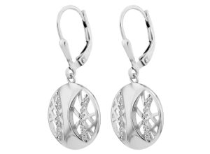 4067551935980 - Paar Creolen ADELIA´S Damen aus 925 Silber mit Zirkonia Ohrringe Gr Damen silberfarben (silber) Damen