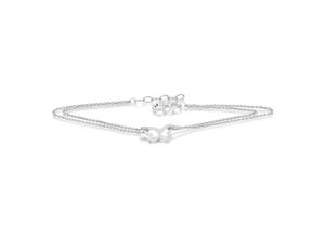 4067551936451 - Silberarmband Schmetterling Armband aus 925 Silber 17 cm Ø 11 mm Armbänder Gr 17 Silber 925 (Sterlingsilber) silberfarben (silber) Mädchen Damen Silber Schmuck Rundankerkette Schmetterling