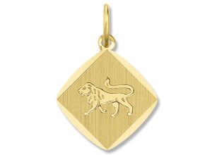 4067551940267 - Sternzeichen-Anhänger Löwe Sternzeichen Anhänger aus 333 Gelbgold Schmuckanhänger Gr Löwe Gelbgold 333 goldfarben (gold) Damen Anhänger Gold Schmuck Löwe