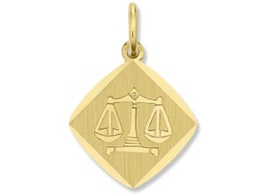 4067551940281 - Sternzeichen-Anhänger Waage Sternzeichen Anhänger aus 333 Gelbgold Schmuckanhänger Gr Waage Gelbgold 333 goldfarben (gold) Damen Anhänger Gold Schmuck Waage