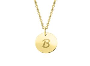 4067551940694 - Ketten-Anhänger Buchstabe B Buchstaben Anhänger aus 333 Gelbgold Ø 110 mm Schmuckanhänger Gr B Gelbgold 333 goldfarben (gold) Damen Anhänger Gold Schmuck Buchstabe B