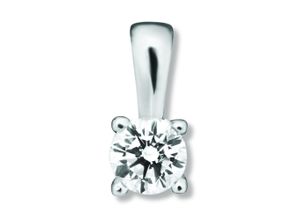 4067551942988 - Ketten-Anhänger 01 ct Diamant Brillant Anhänger aus 585 Weißgold Schmuckanhänger Gr 01 ct Weißgold 585-Diamanten silberfarben (silber) Damen Anhänger Gold Schmuck