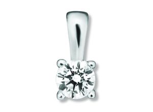 4067551943022 - Ketten-Anhänger 02 ct Diamant Brillant Anhänger aus 585 Weißgold Schmuckanhänger Gr 02 ct Weißgold 585-Diamanten silberfarben (silber) Damen Anhänger Gold Schmuck