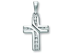 4067551944548 - Ketten-Anhänger Zirkonia Kreuz Anhänger aus 925 Silber Schmuckanhänger Gr Silber 925 (Sterlingsilber) silberfarben (silber) Damen Silber Schmuck 4067551944548 - Ketten-Anhänger Zirkonia Kreuz Anhänger aus 925 Silber Schmuckanhänger Gr Silber 925 (Sterlingsilber) silberfarben (silber) Damen Silber Schmuck