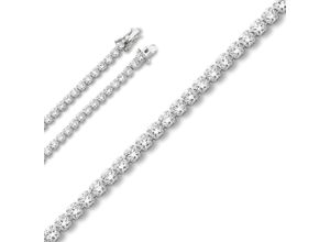 4067551946450 - Silberarmband Zirkonia Armband aus 925 Silber 17 cm Ø 300 mm Armbänder Gr 17 Silber 925 (Sterlingsilber) silberfarben (silber) Damen Armbänder Silber Schmuck