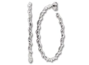 4067551948089 - Paar Creolen Ohrringe aus 925 Silber Ohrringe Gr Damen Silber 925 (Sterlingsilber) silberfarben (silber) Damen Creolen Silber Schmuck