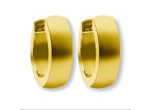 4067551948218 - Paar Creolen Ohrringe aus 585 Gelbgold Ø 120 x 40 mm Ohrringe Gr Damen Gelbgold 585 goldfarben (gold) Damen Creolen Gold Schmuck