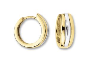 4067551948577 - Paar Creolen Ohrringe aus 333 Gelbgold Ohrringe Gr Damen Gelbgold 333 goldfarben (gold) Damen Creolen Gold Schmuck