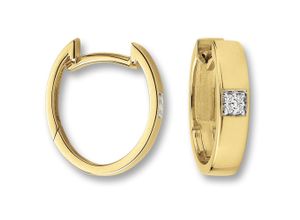 4067551948737 - Paar Creolen 003 ct Diamant Brillant Ohrringe aus 585 Gelbgold Gr Damen 003 ct mit Diamant Diamanten goldfarben (gold) Damen Creolen Gold Schmuck