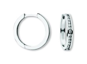 4067551949161 - Paar Creolen Zirkonia Ohrringe aus 925 Silber Gr Damen mit Zirkonia Silber 925 (Sterlingsilber) silberfarben (silber) Damen Silber Schmuck