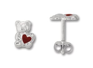 4067551950204 - Paar Ohrhänger Teddy Bär Ohrringe Ohrstecker aus 925 Silber Gr Kinder Silber 925 (Sterlingsilber) silberfarben (silber) Damen Silber Schmuck Teddy-Bär