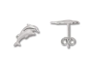 4067551950327 - Paar Ohrhänger Delfin Ohrringe Ohrstecker aus 925 Silber Gr Kinder Silber 925 (Sterlingsilber) silberfarben (silber) Damen Silber Schmuck Delfin