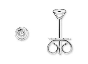 4067551950464 - Paar Ohrstecker Ohrringe Gr Damen 01 ct Diamanten silberfarben (silber) Damen Ohrstecker Gold Schmuck Zarge