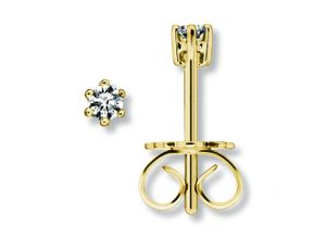 4067551950556 - Paar Ohrstecker 01 ct Diamant Brillant Ohrringe aus 585 Gelbgold Gr Damen 01 ct Diamanten goldfarben (gold) Damen Ohrstecker Gold Schmuck