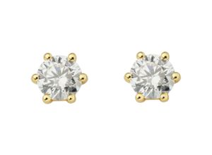 4067551951225 - Paar Ohrstecker 04 ct Diamant Brillant Ohrringe aus 585 Gelbgold Gr Damen 04 ct Diamanten goldfarben (gold) Damen Ohrstecker Gold Schmuck