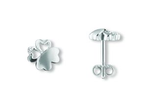 4067551952895 - Paar Ohrhänger Zirkonia Blume Ohrringe Ohrstecker aus 925 Silber Gr Kinder Silber 925 (Sterlingsilber) silberfarben (silber) Damen Silber Schmuck Blume